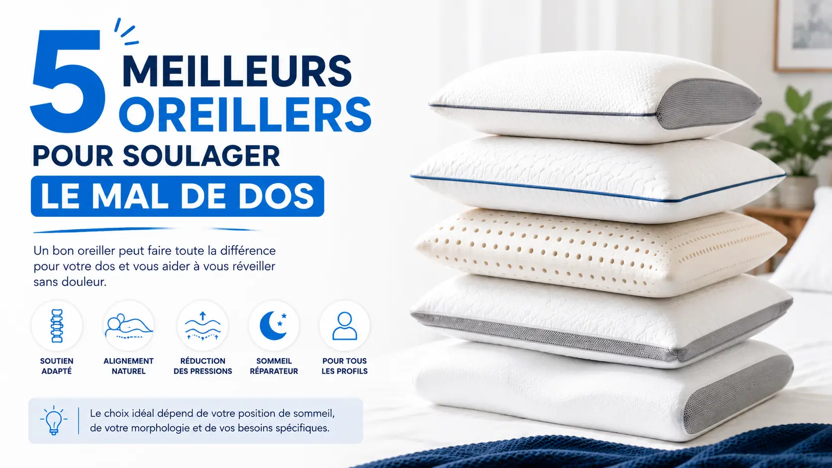 oreiller de soutien lombaire
